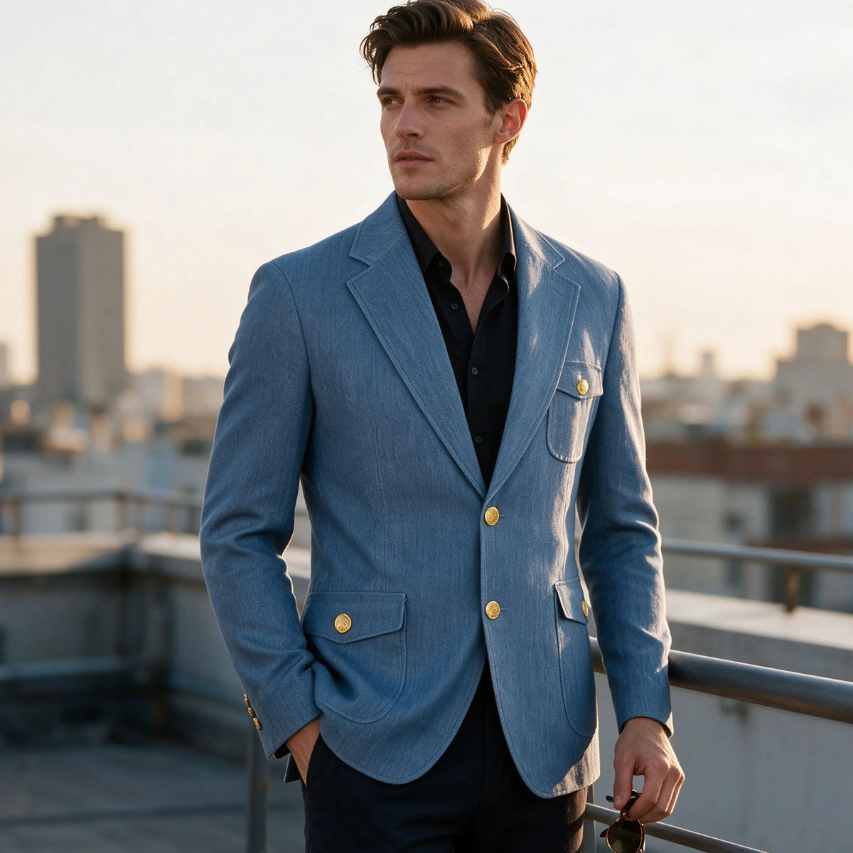 Blazer Masculino Slim Atlântico