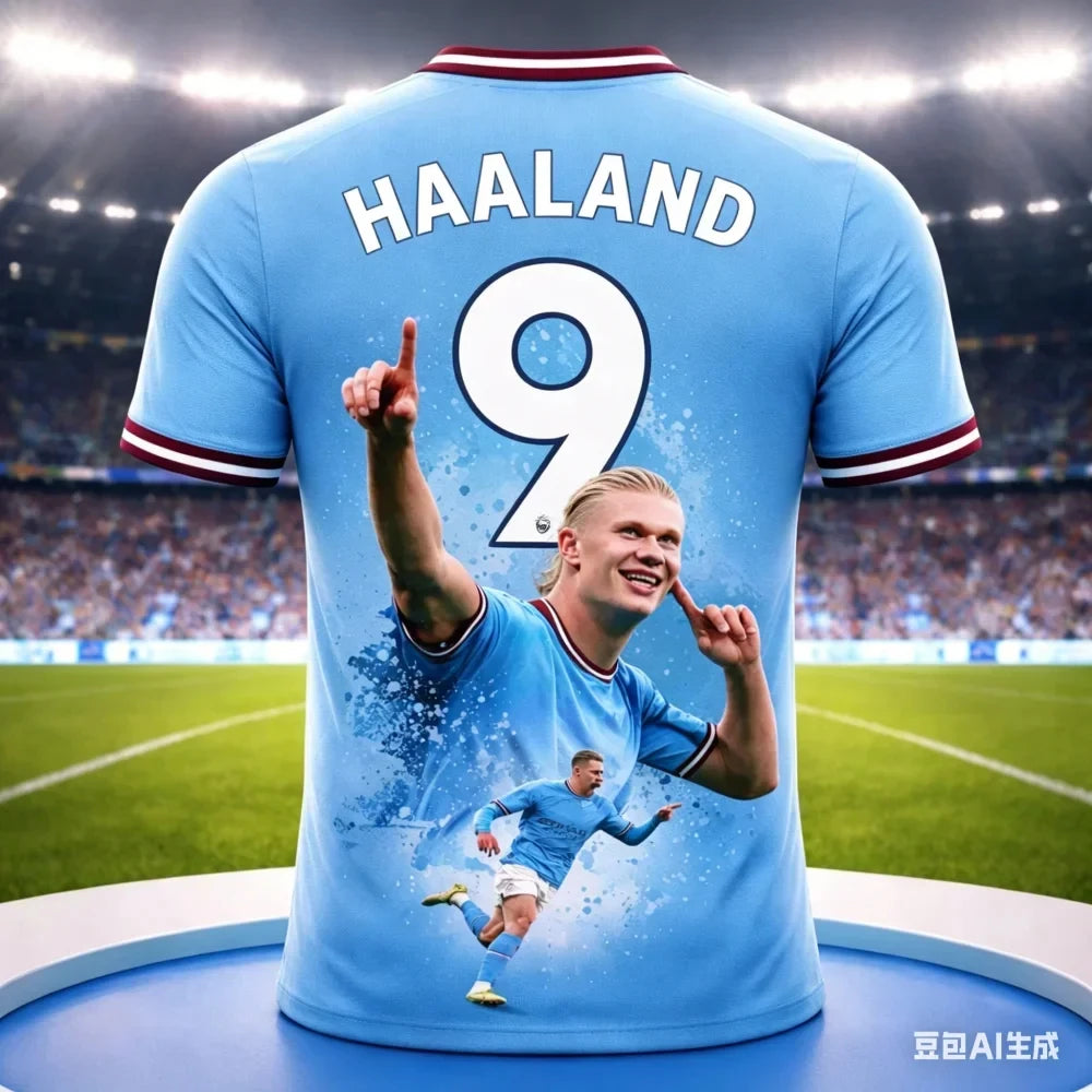 Camisa Masculina Esportiva T-Shirt Estampa 3D Haaland