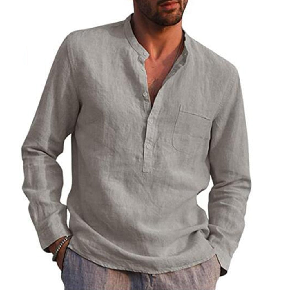 Camisa Masculina de Linho Bruna Modas