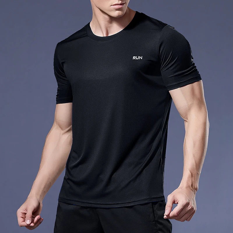 Camisa Masculina Esportiva de Compressão Secagem Rápida