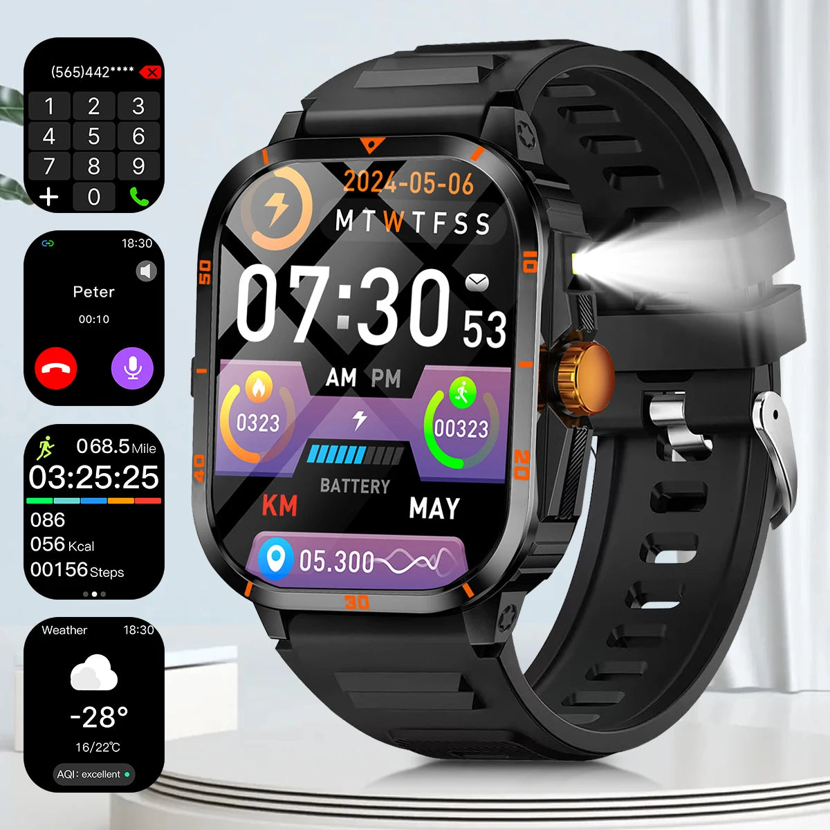 Smartwatch Masculino Esportivo Callforge