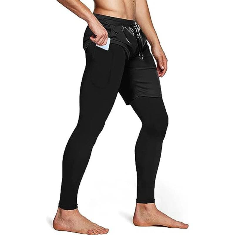 Calça Masculina Esportiva Fitness 2 Em 1 (Calça e Short)