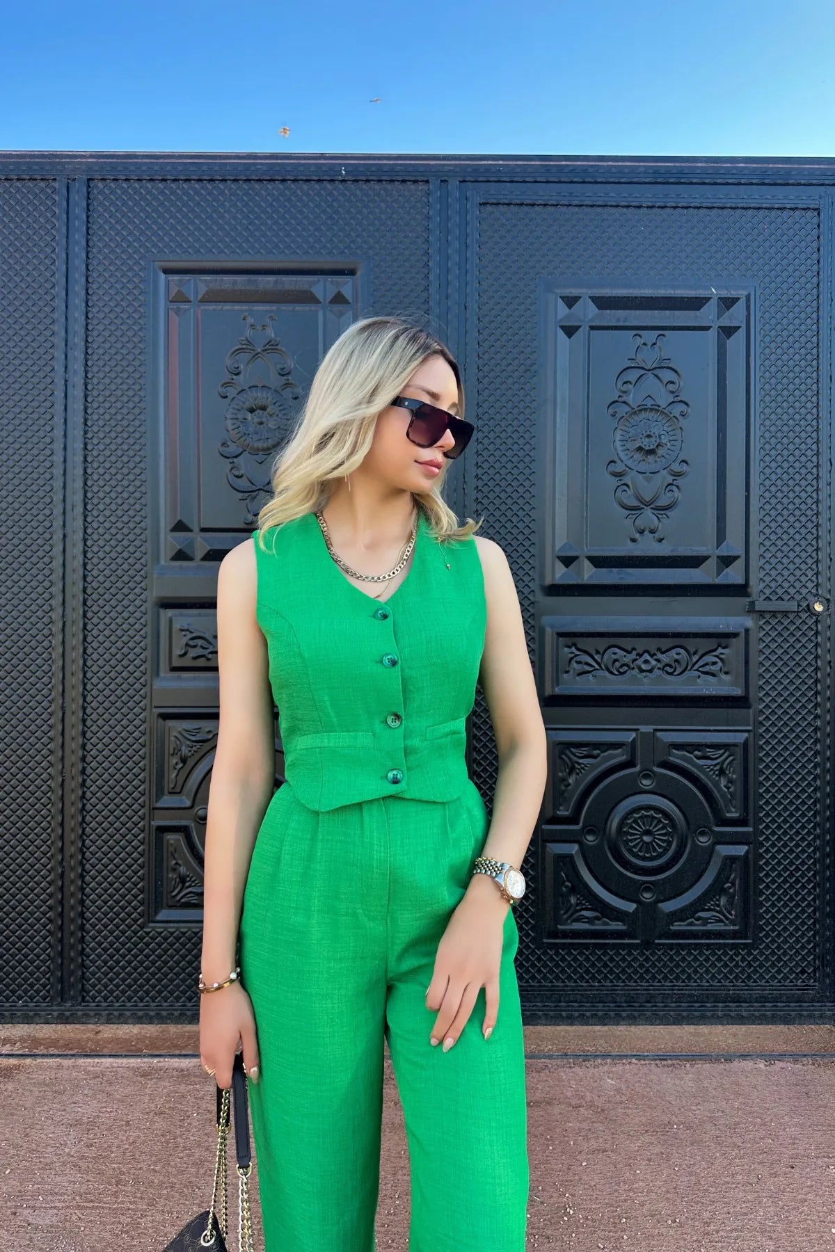 Conjunto Feminino Calça e Blusa Marise