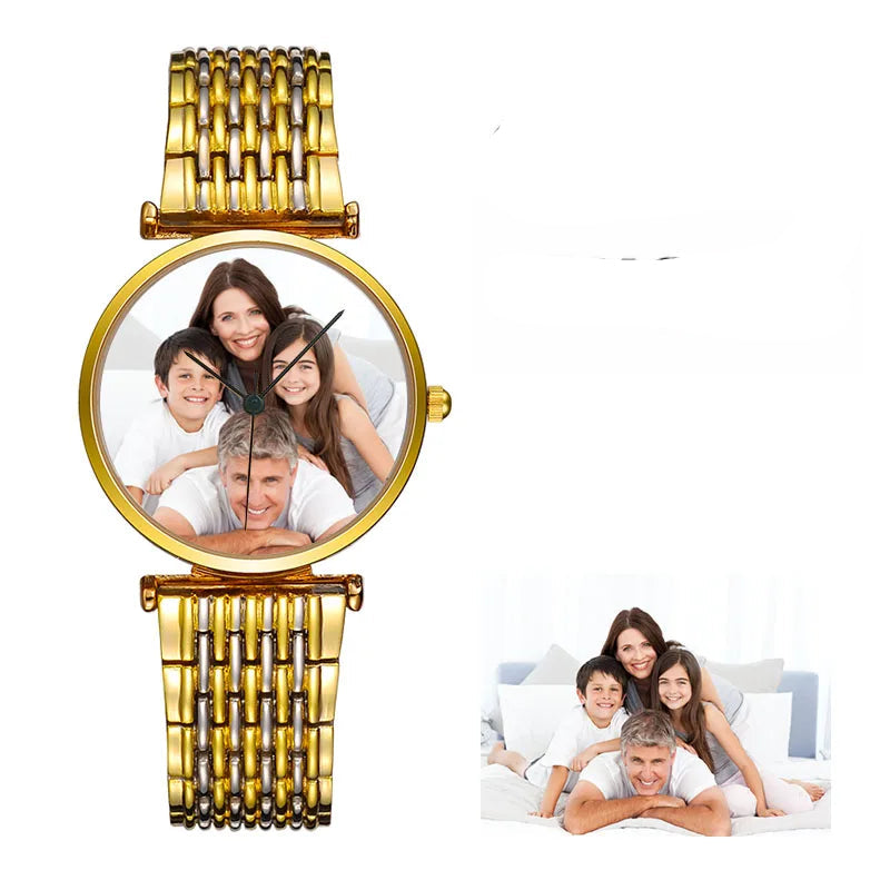 Relógio Feminino Casual Personalizado com Foto by Loja Bruna Modas