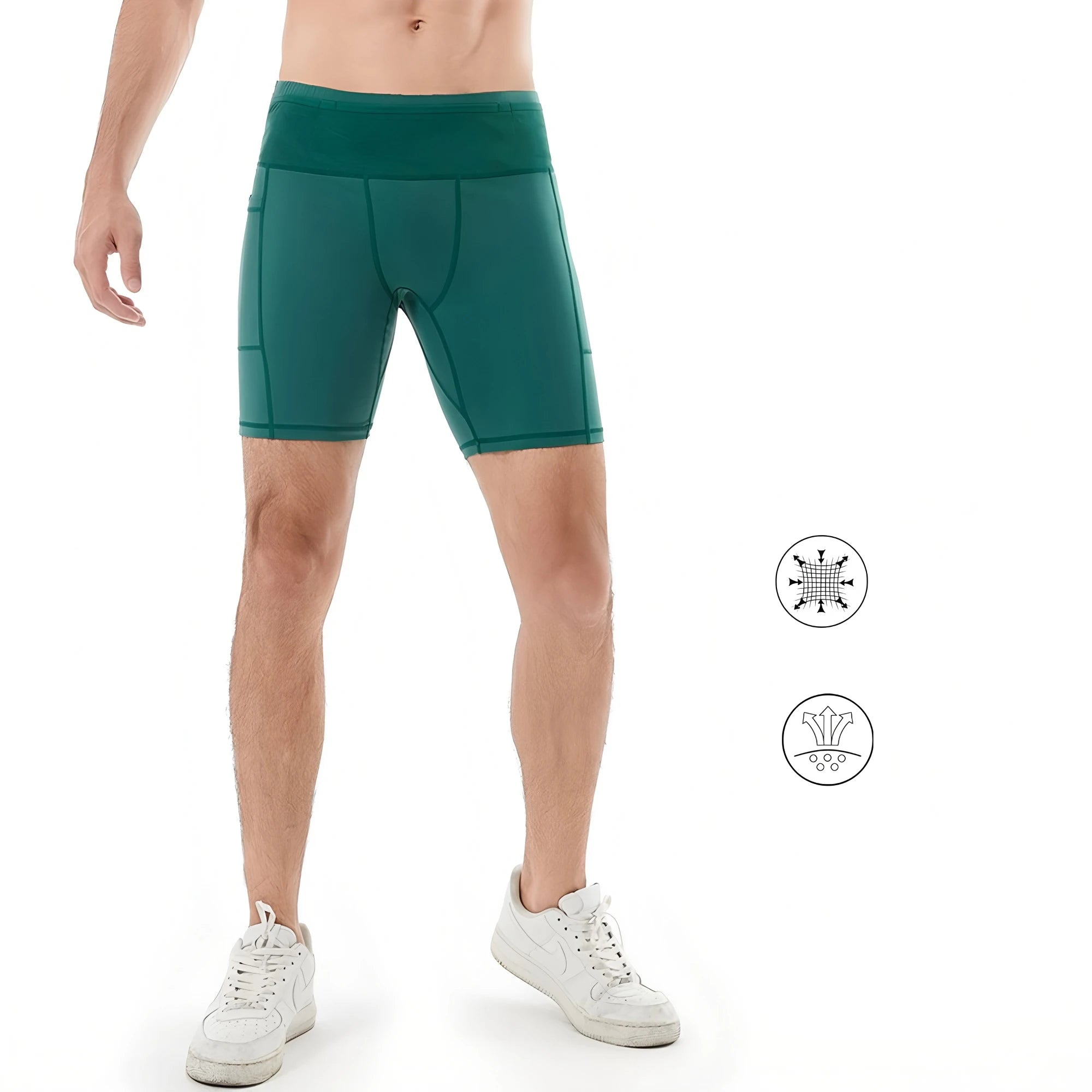 Short Masculino De Compressão Com Vários Bolsos 3.0 e Secagem Rápida