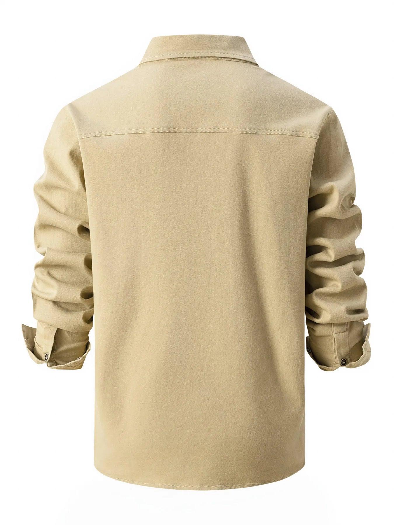 Camisa Casual Masculina de Algodão e Linho | Estilo e Conforto