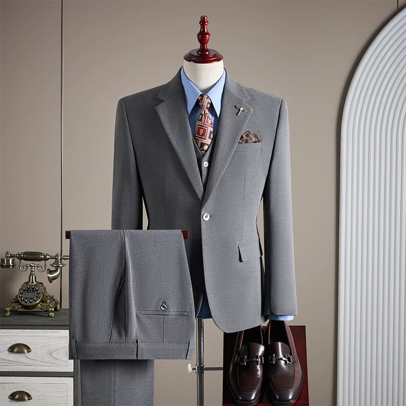 Terno Masculino de Luxo Plus Size 1 Botão