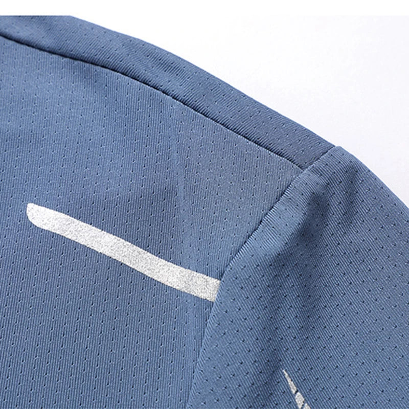 Camisa Masculina Fitness De Secagem Rápida Respirável