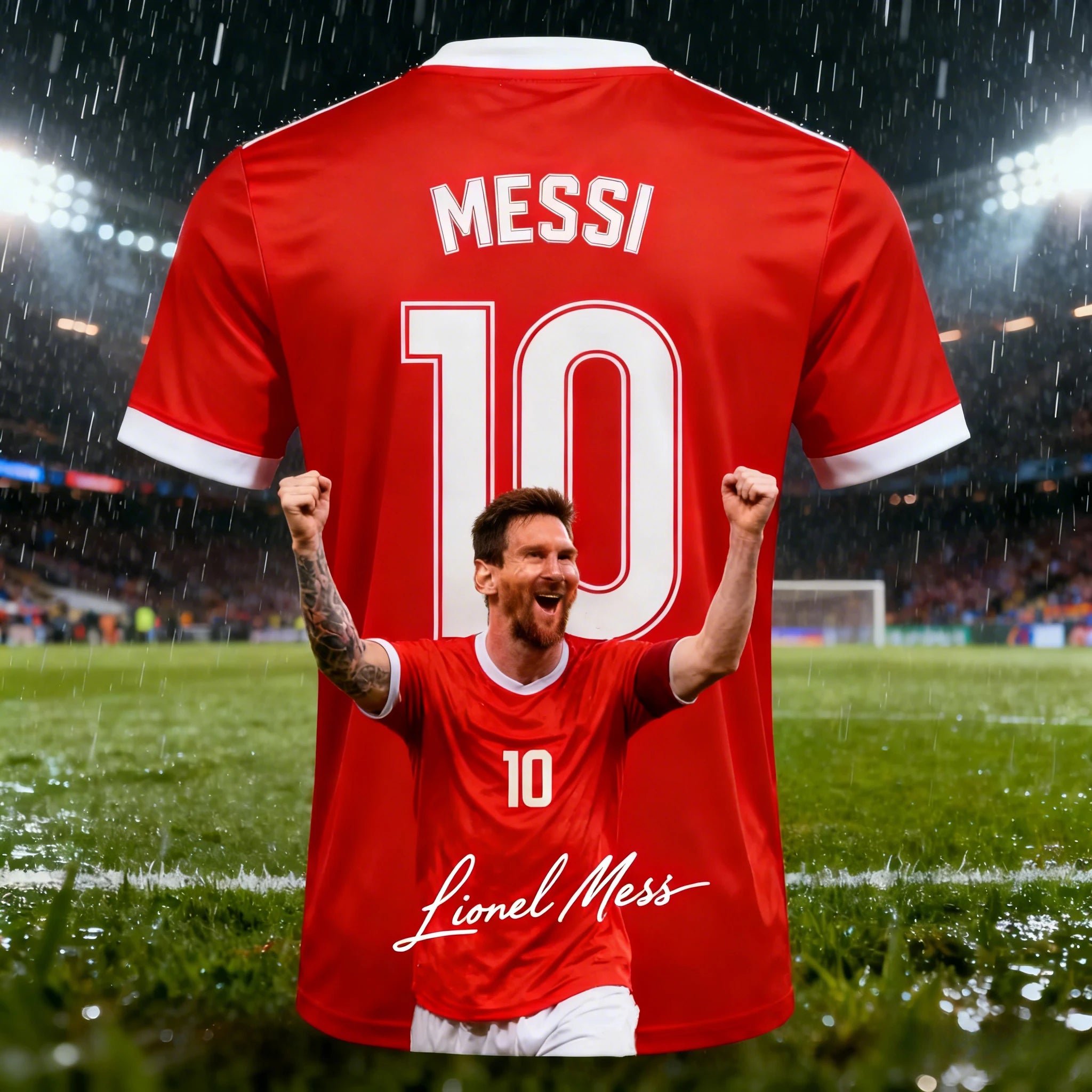 Camisa Masculina Esportiva T-Shirt Astro do Futebol Messi