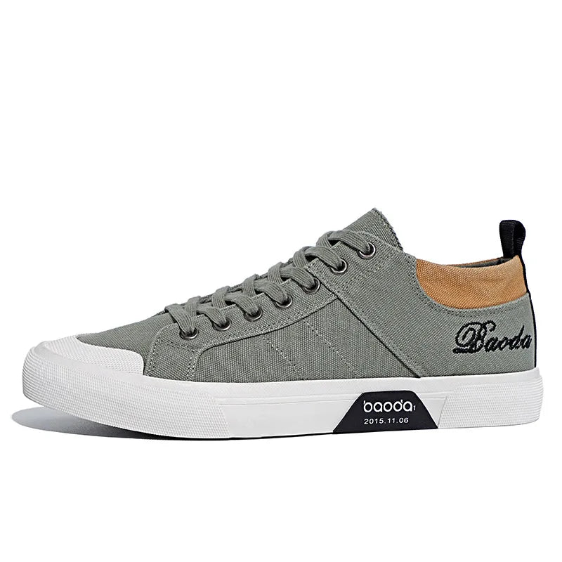 Tênis Masculino de Lona Slip-On Lanecrest