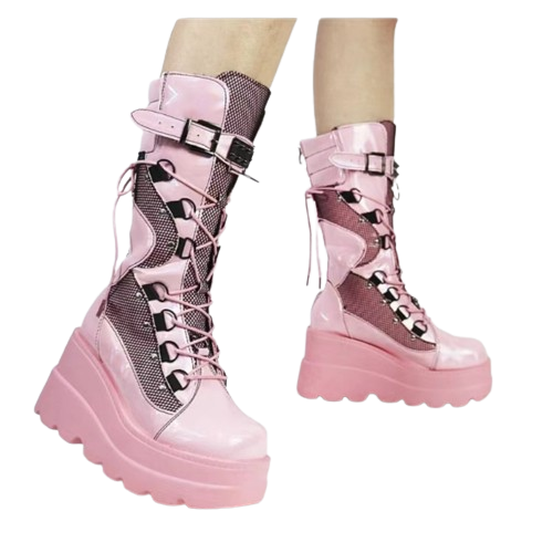 Bota Cano Alto Style Gótico