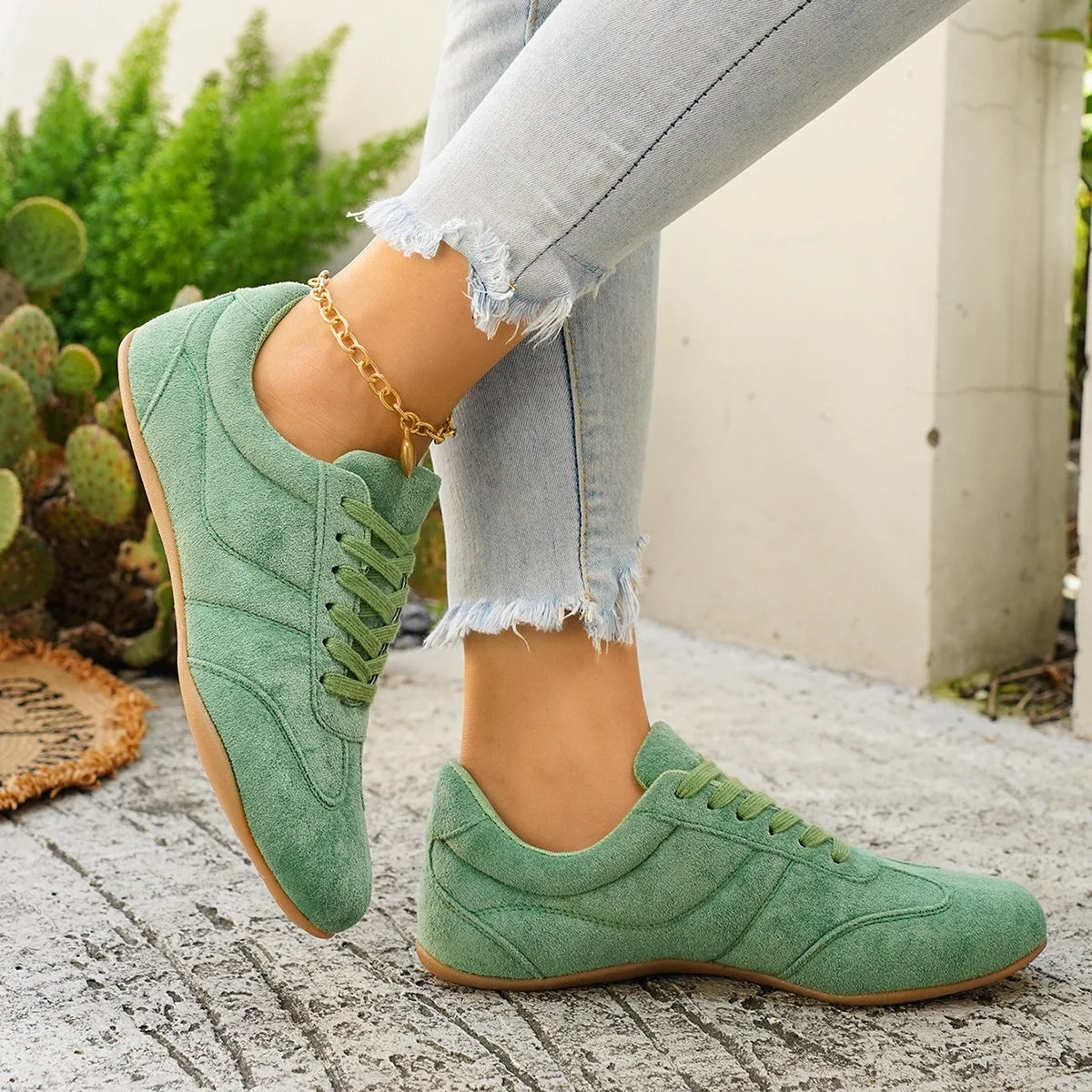Tênis Feminino Casual Confortável Antiderrapante Durável Solado Plano