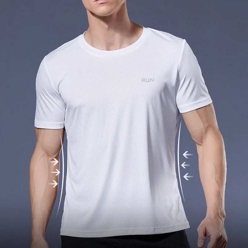 Camisa Masculina Esportiva de Compressão Secagem Rápida