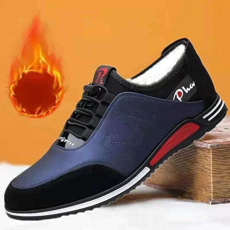 Sapato Masculino Casual Couro PU Respirável