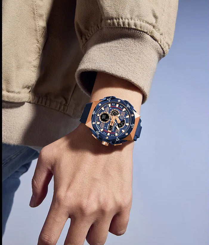 Relógio de Pulso Masculino Esportivo de Quartzo