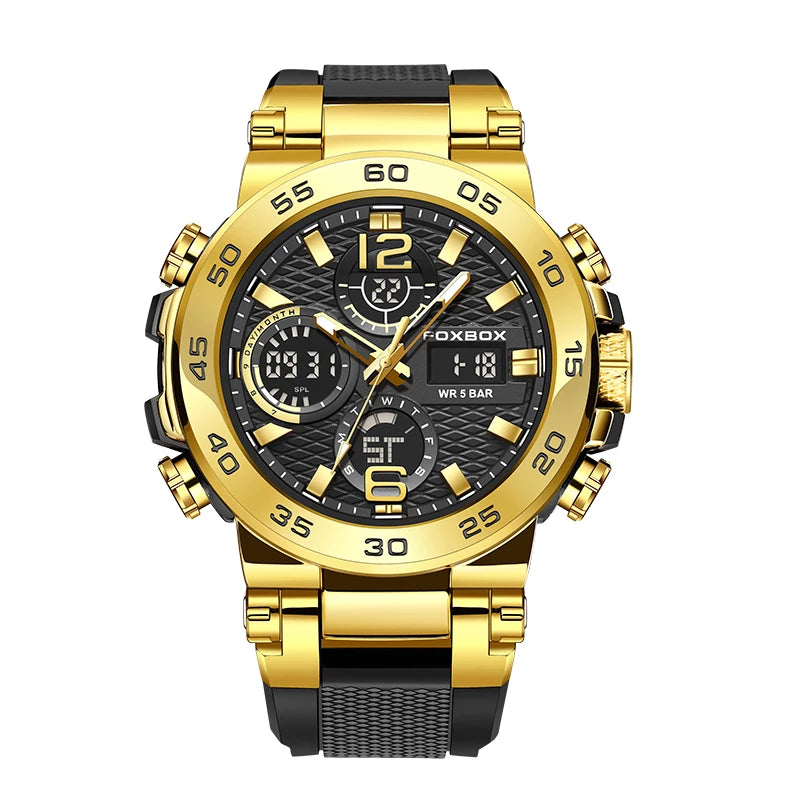 Relógio Masculino Militar Esportivo Resistente à Água LuxWashi by Loja Bruna Modas