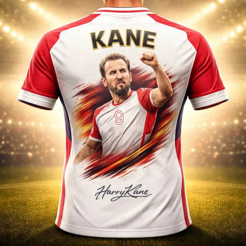 Camisa Masculina T-Shirt Com Estampa 3D Harry Kane
