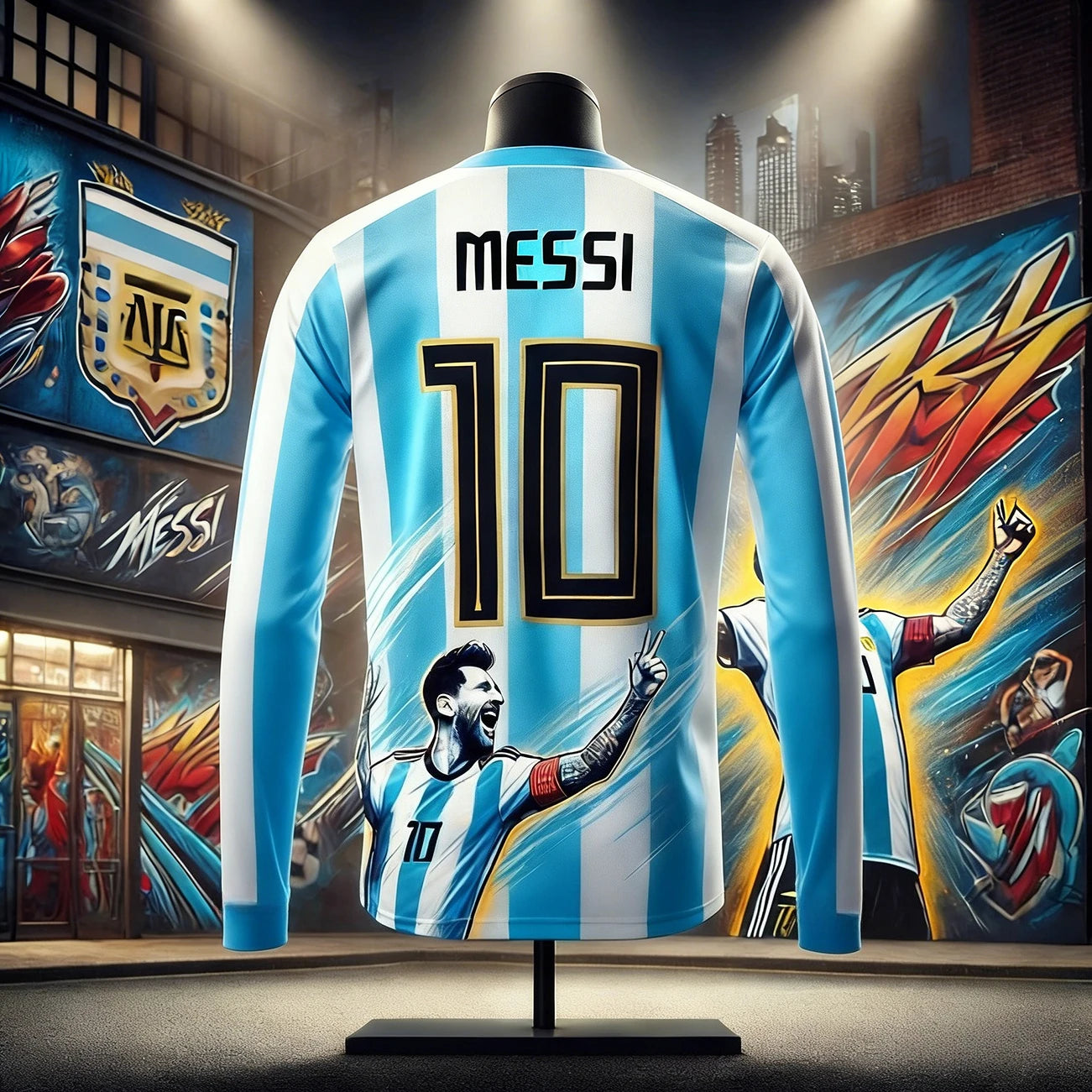 Camisa Masculina T-Shirt Edição Comemorativa Messi