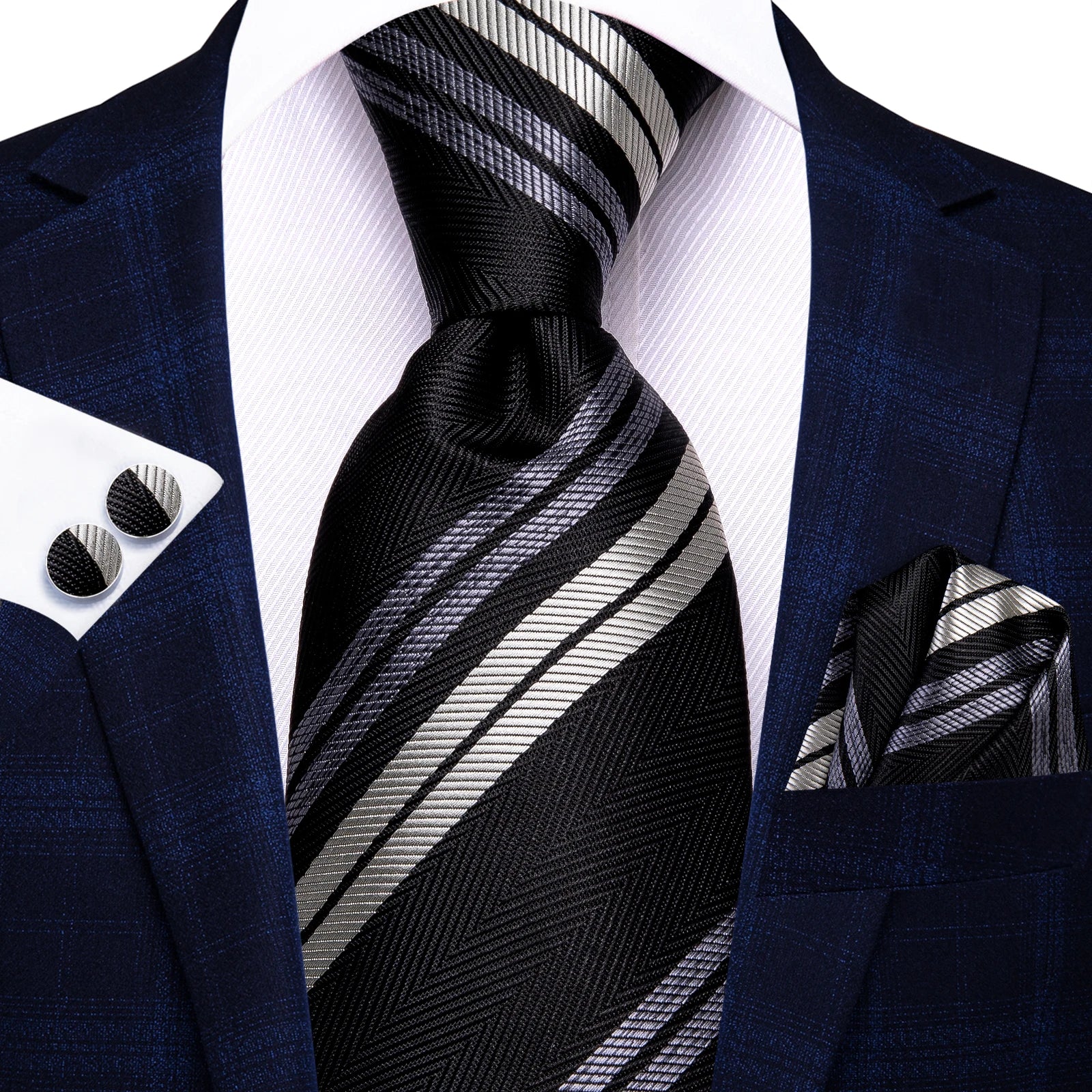 Conjunto de Gravata Masculina Poliéster Black Rose™