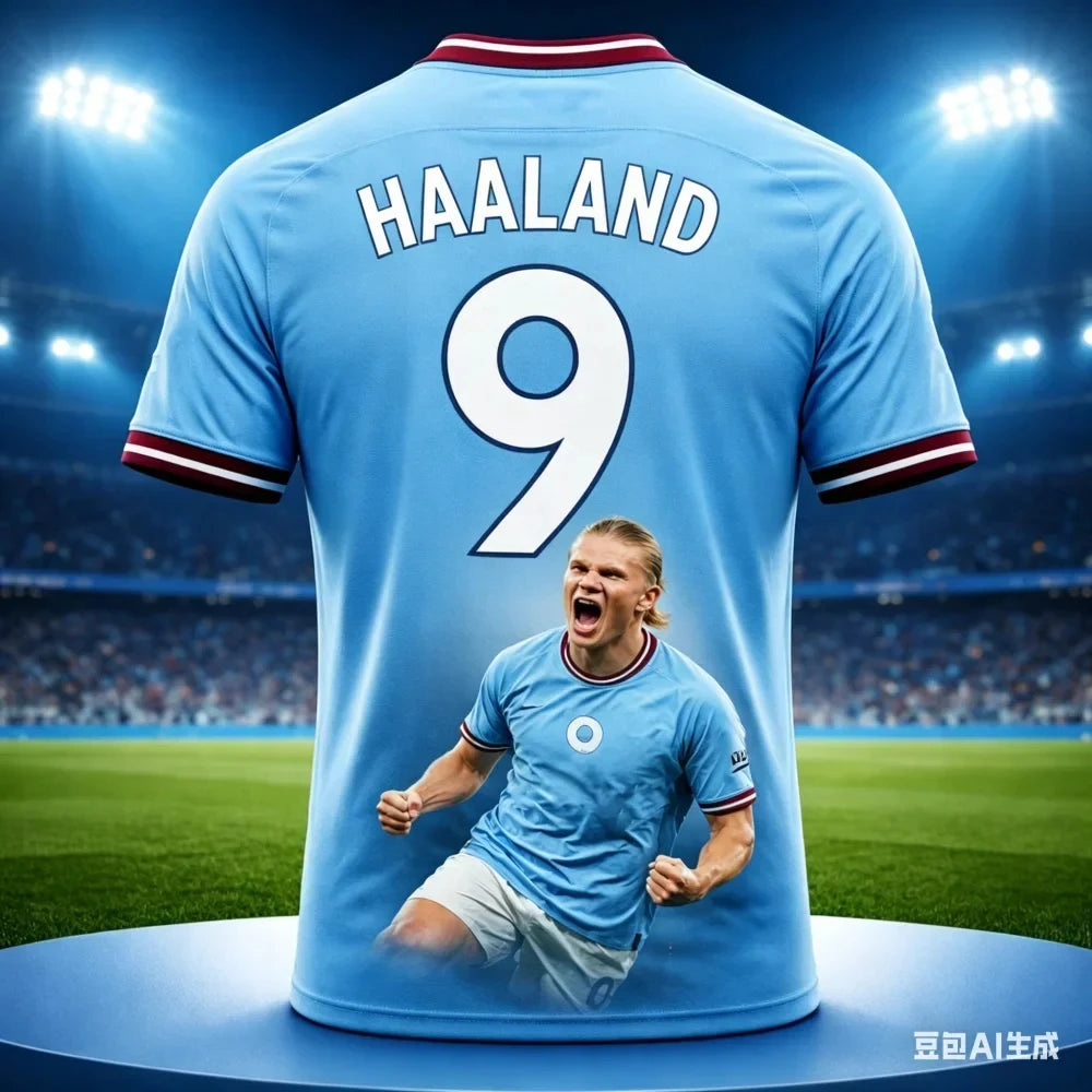 Camisa Masculina Esportiva T-Shirt Estampa 3D Haaland
