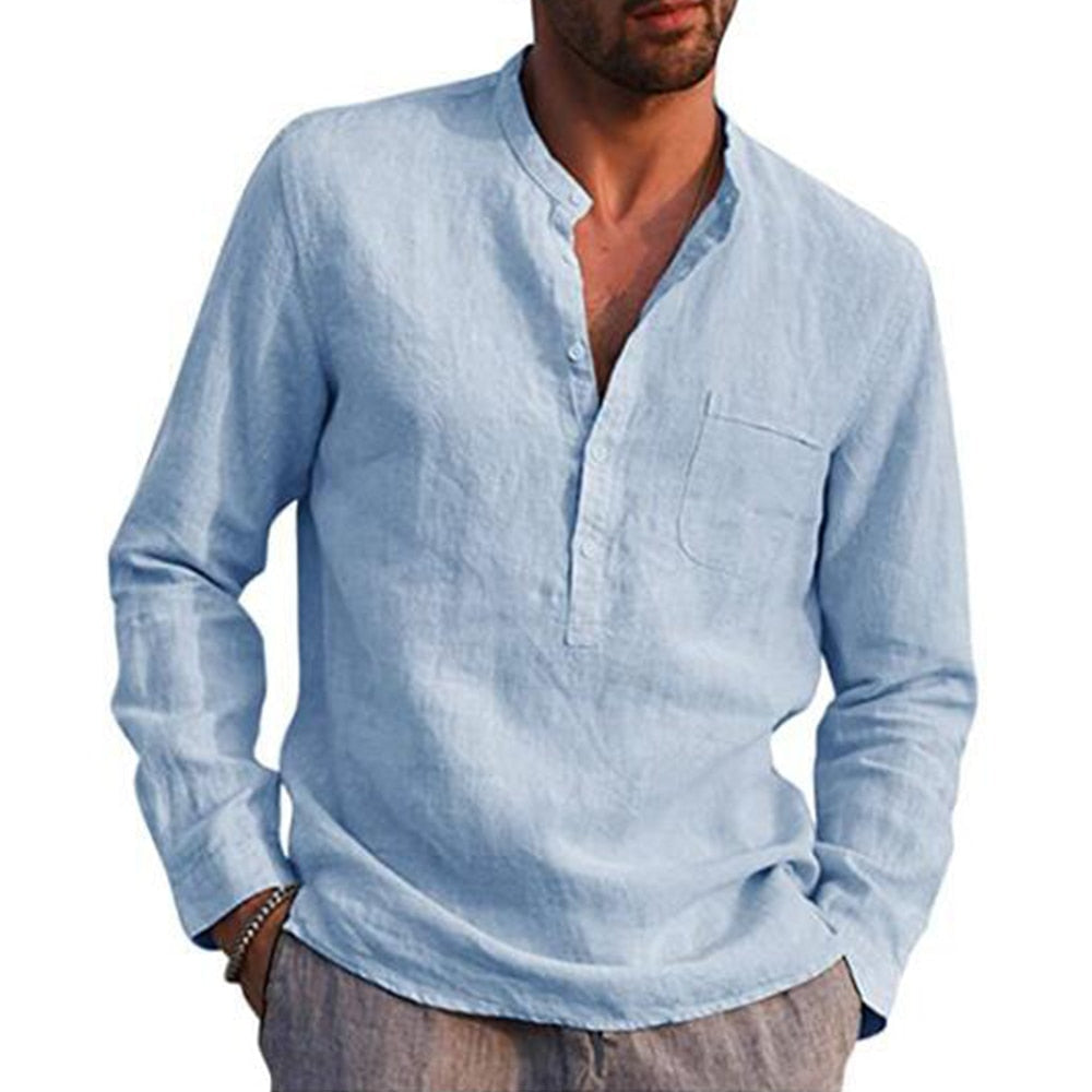 Camisa Masculina de Linho Bruna Modas
