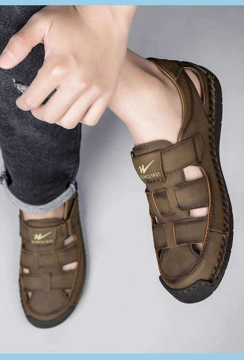 Sandália Masculina Bico Fechado Portavaro