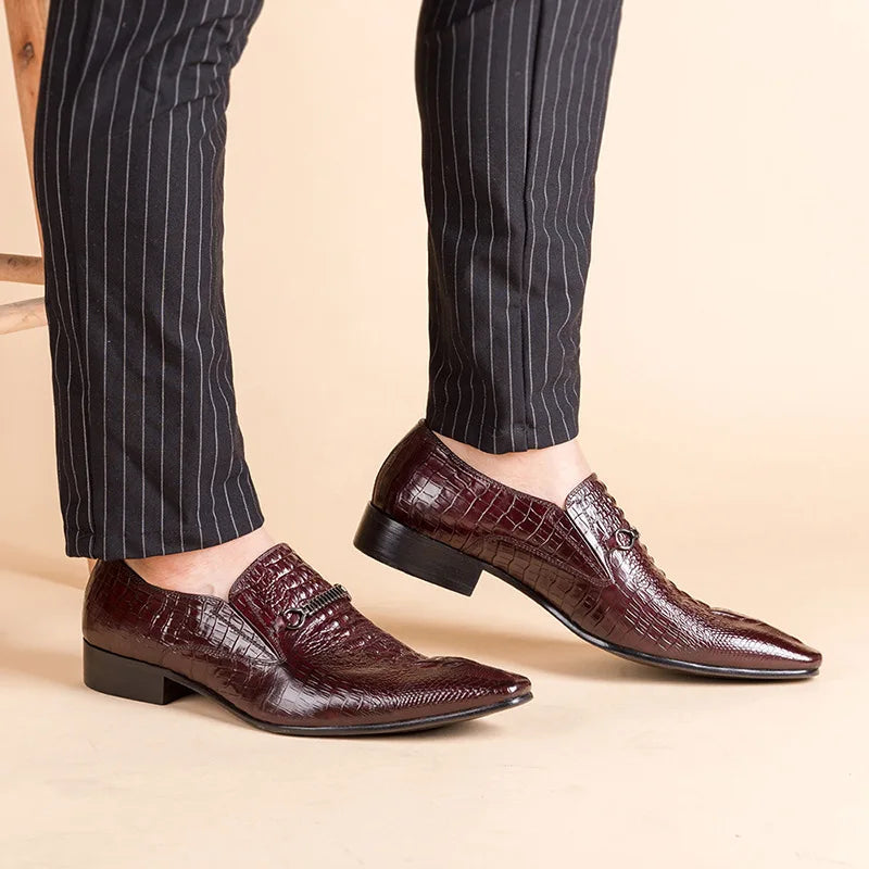 Sapato Social Masculino de Couro Estilo Britânico