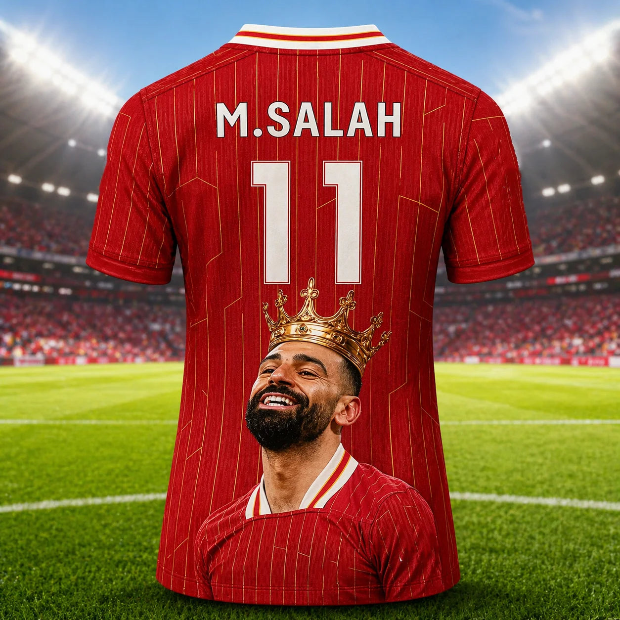 Camisa Masculina Esportiva com Estampa 3D M.SALAH