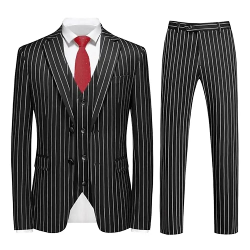 Terno Masculino Slim Listrado 3 Peças Altavero