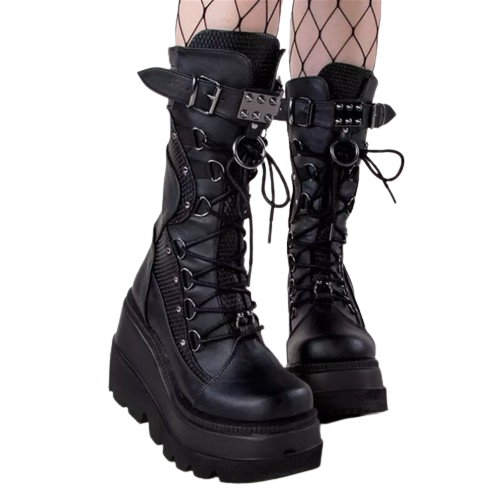 Bota Cano Alto Style Gótico