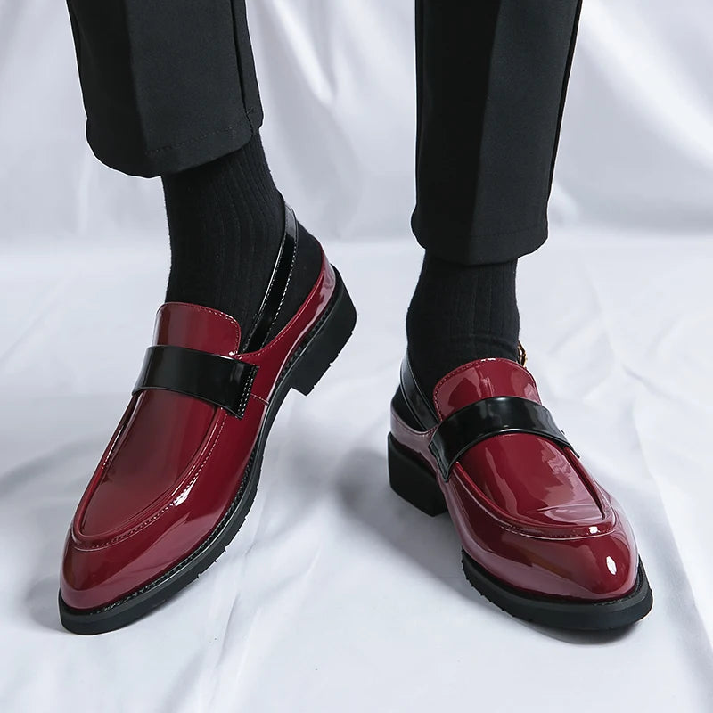 Sapato Masculino Mule Social Couro Envernizado by Loja Bruna Modas
