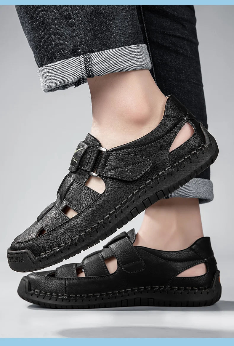 Sandália Masculina Bico Fechado Portavaro