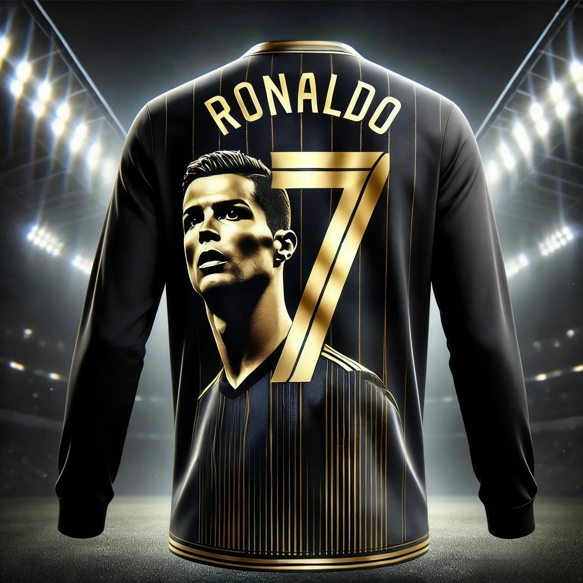Camisa T-Shirt Manga Comprida Edição Comemorativa Cristiano Ronaldo