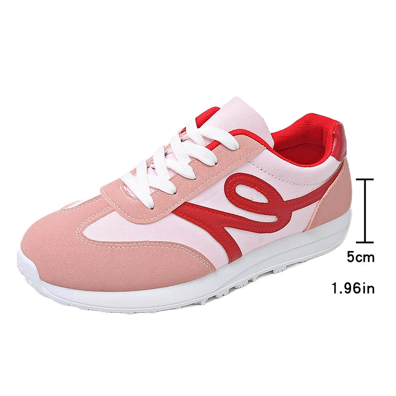 Tênis Feminino Casual Listrado Antiderrapante