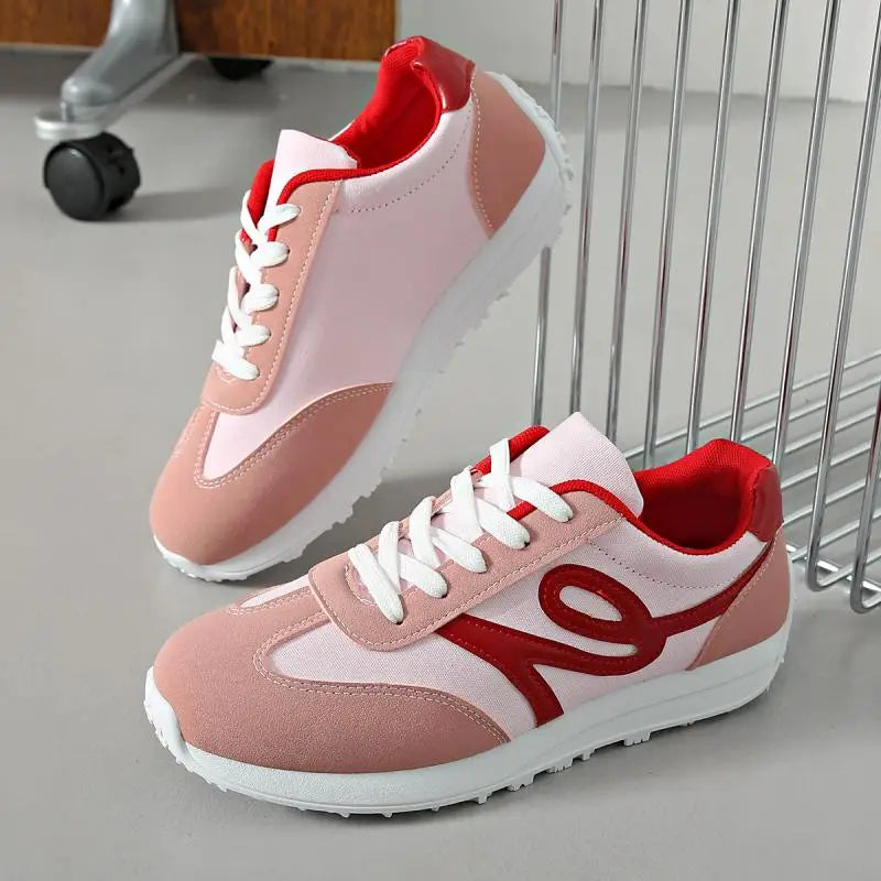 Tênis Feminino Casual Listrado Antiderrapante
