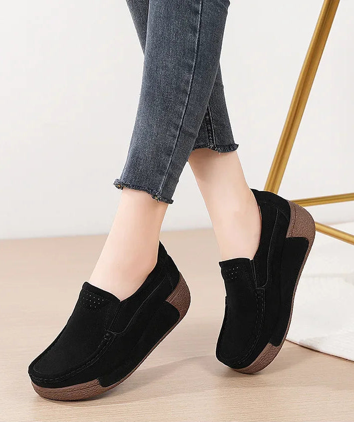 Mocassim Feminino Siena em Camurça Bovina