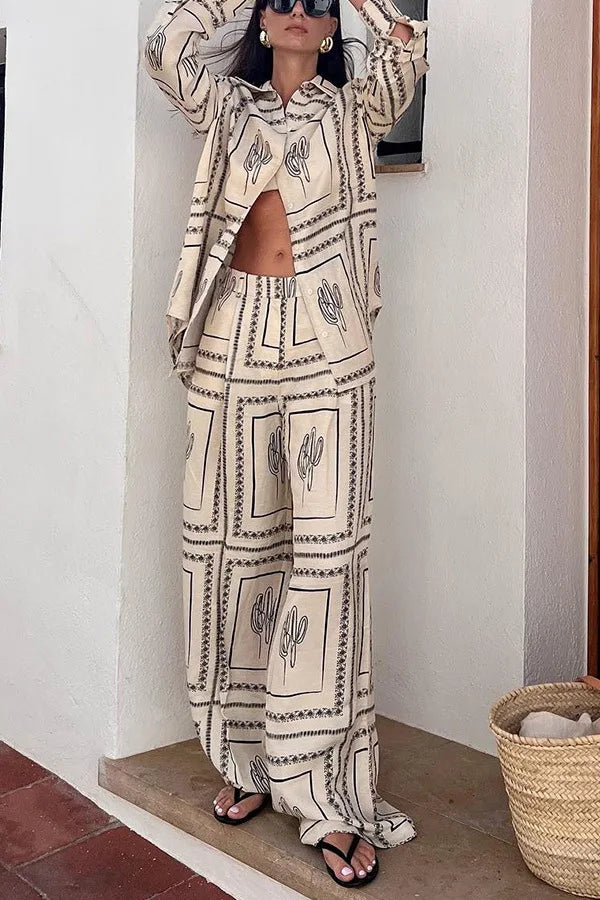 Conjunto Feminino Manga Longa Lapela