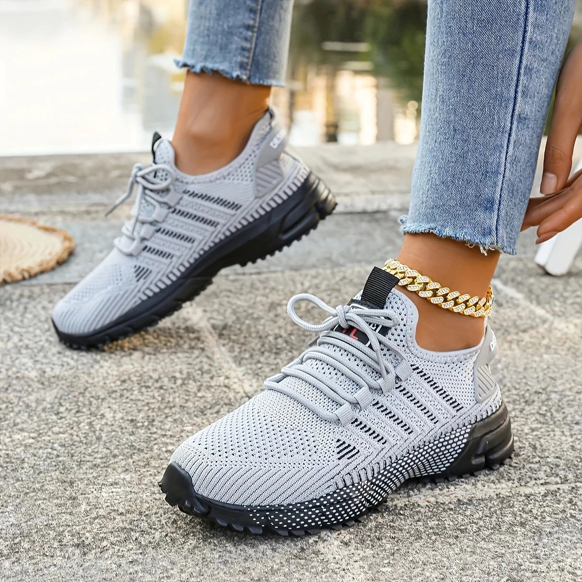 Tênis Feminino Esportivo Malha Respirável