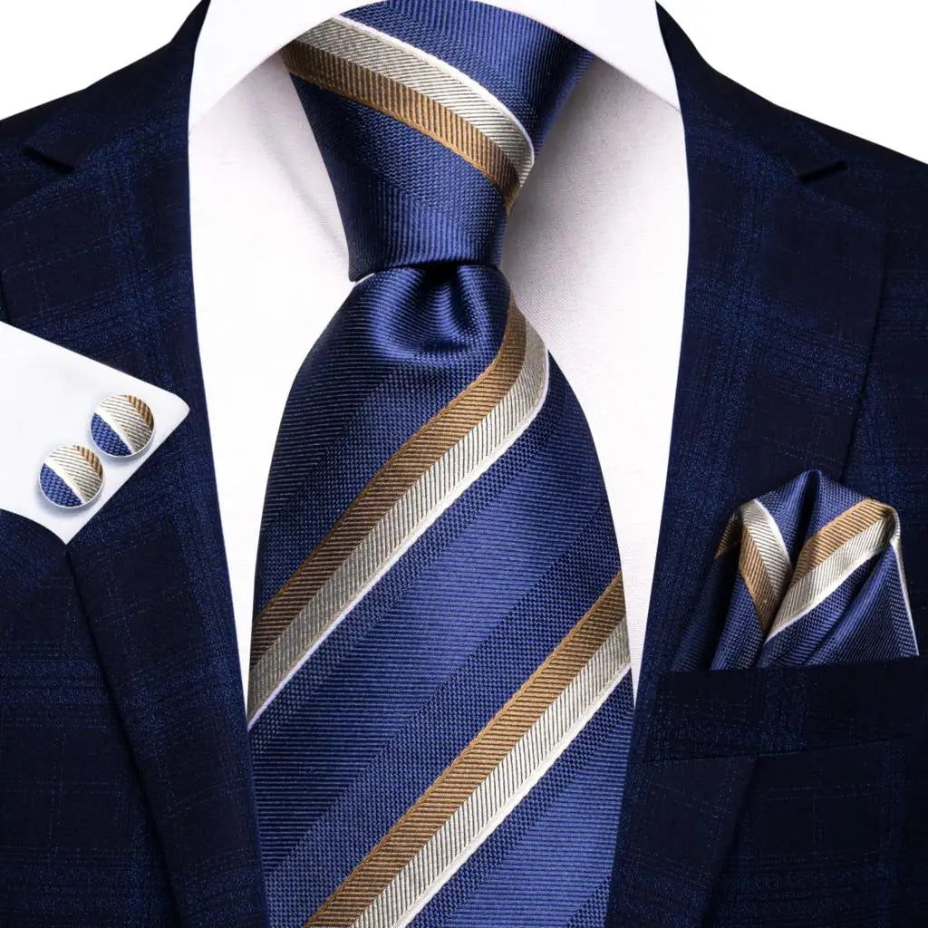 Gravata Masculina Luxo de Seda Elegante
