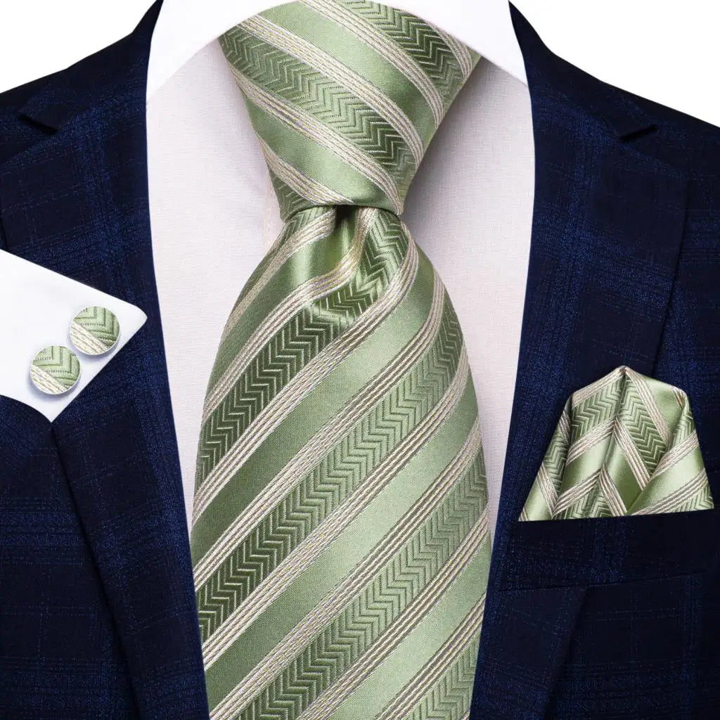 Conjunto de Gravata Masculina Listrada Elegance Stripe™