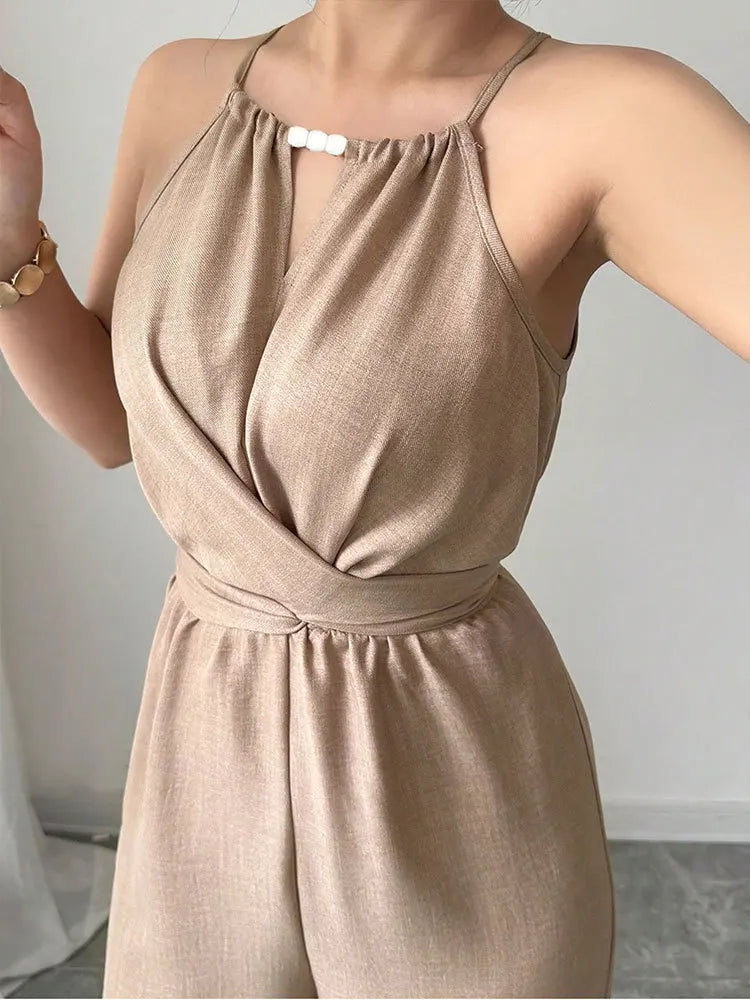 Macacão Feminino Halter Cruzado Velarena