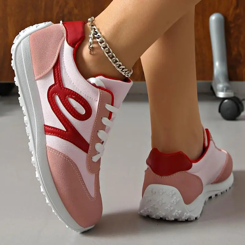Tênis Feminino Casual Listrado Antiderrapante