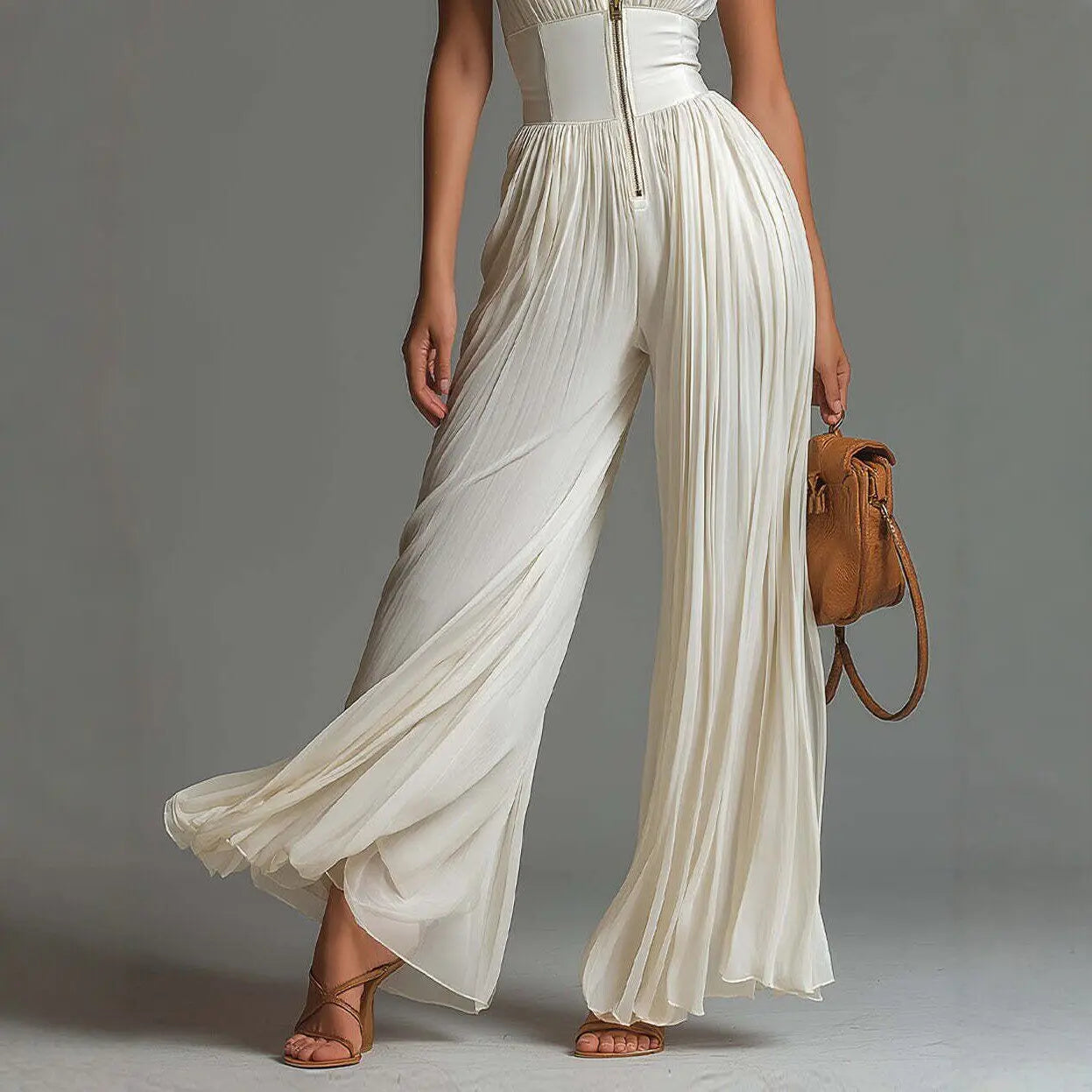 Macacão Feminino Cintura Alta Elegante