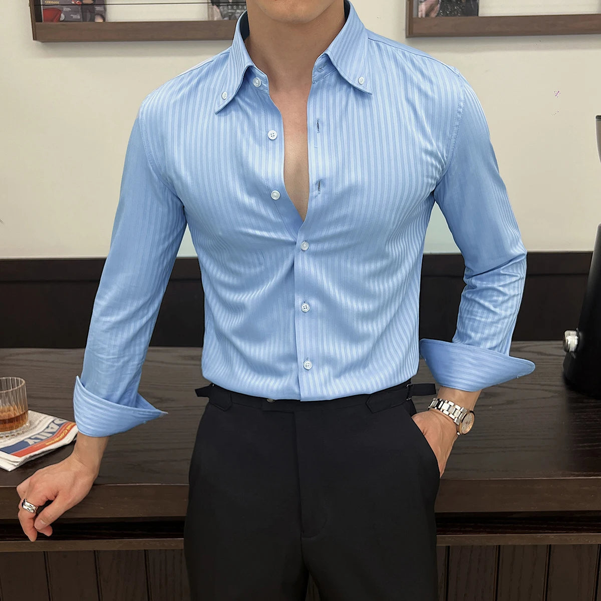 Camisa Masculina Social Riscavelle