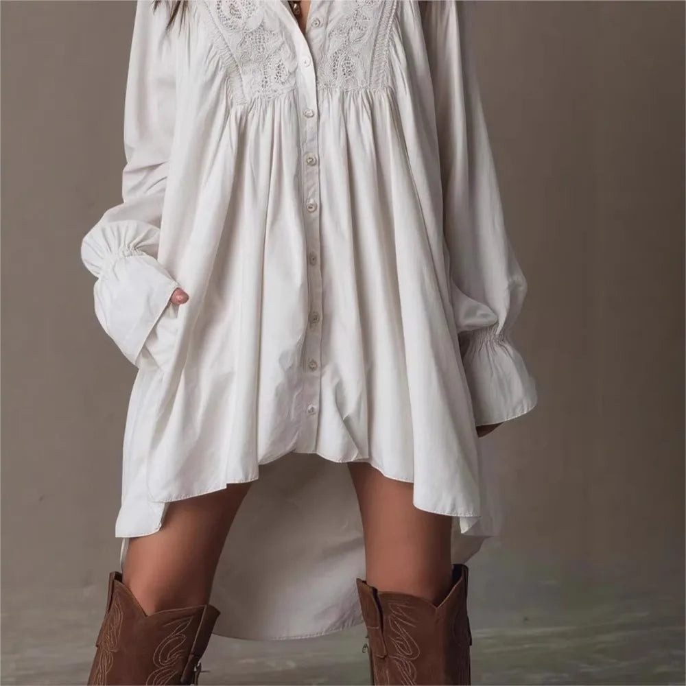 Vestido Feminino Mangas de Sino by Loja Bruna Modas
