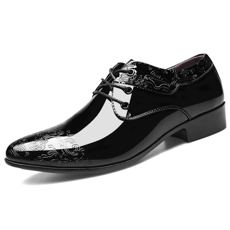 Sapato Social Masculino Brogue Brilhante by Loja Bruna Modas