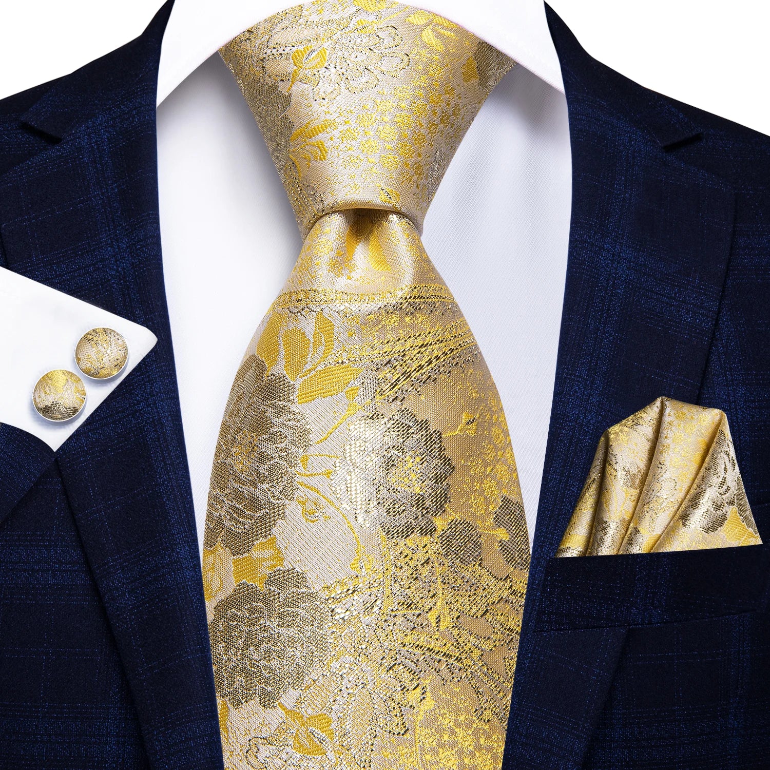 Kit de Gravata Masculina com Lenço Milano