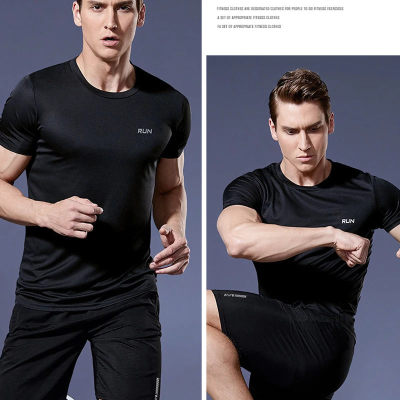 Camisa Masculina Esportiva de Compressão Secagem Rápida