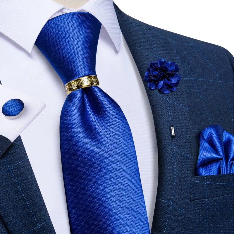 Gravata Masculina de Luxo 8cm com Acessórios