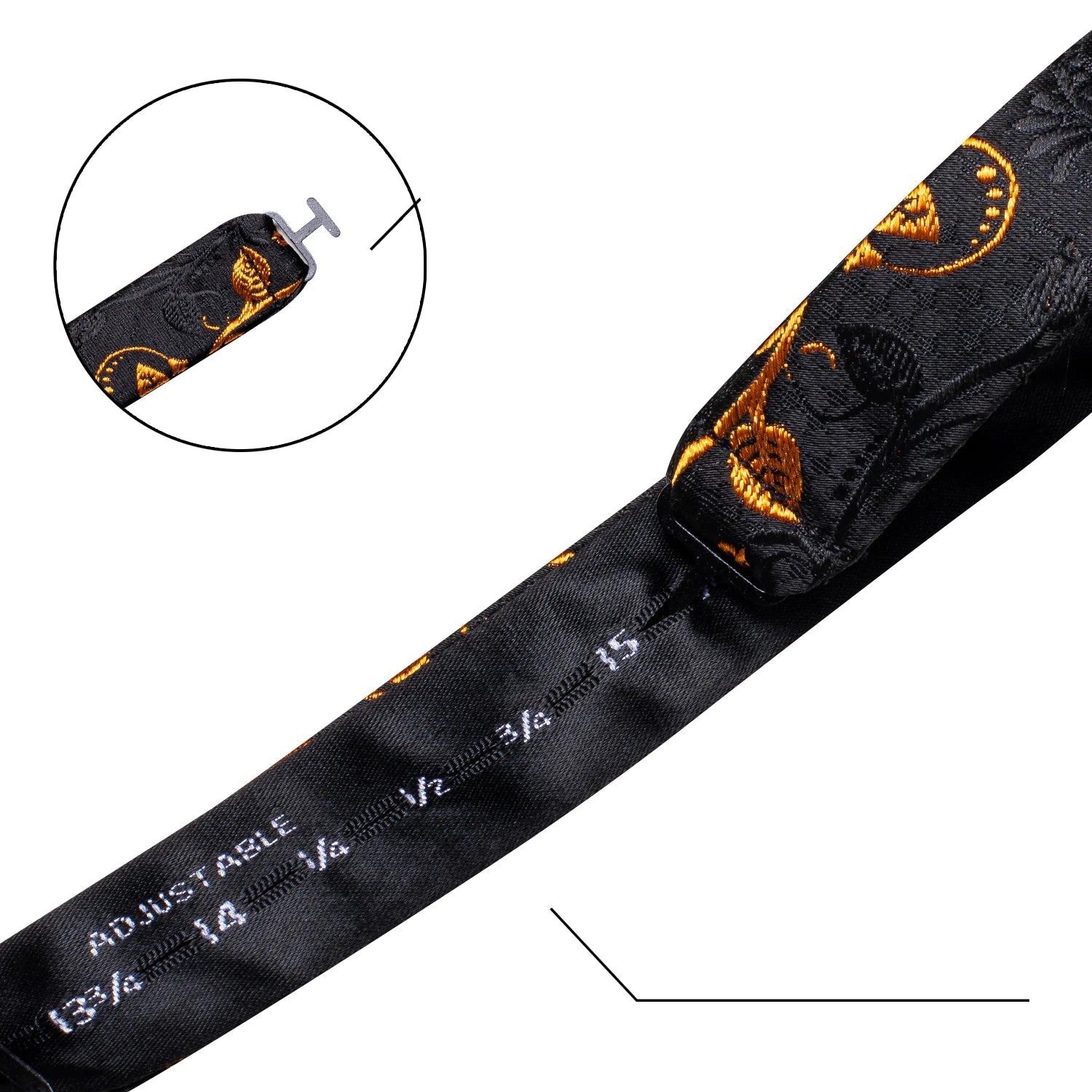 Kit de Gravata Borboleta de Seda Jacquard